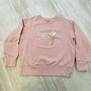 Tinkerbell Fairy Dust Girls Sweatshirt Disney Pink